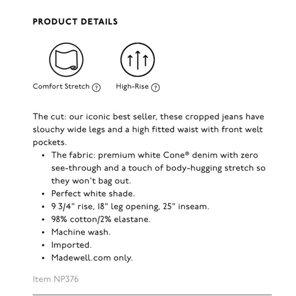 Madewell Emmett Wide Leg Pant - Picture 8 of 9